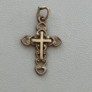 Vintage 14k Gold Fill Cross Pendant